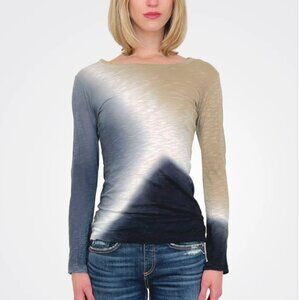Like New! Gilda Midani Boat Neck Long Sleeve Top - Nebula Taupe in Size M